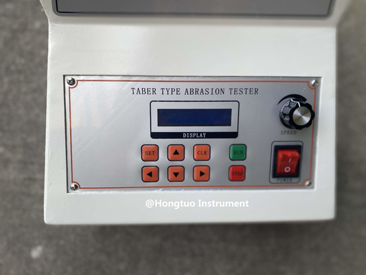 Δοκιμαστής τριβής Taber ASTM D7255 Δερμάτινος περιστρεφόμενος τριβέας για δοκιμή φθοράς