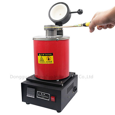 1400W 1100°C Χρυσός Ασημένιος Φούρνος Χύτευσης Με Εμφάνιση CNC